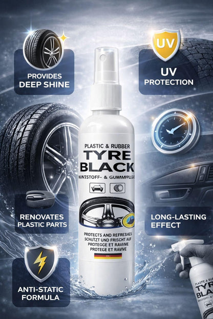 Plastic Rubber Tyre Shine Protector Spray 100 ml (Pack of 2)